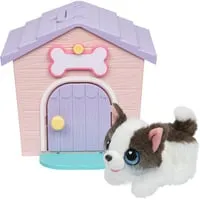 Little Live Pets Spielset mit Plüschwelpe & Hundehütte