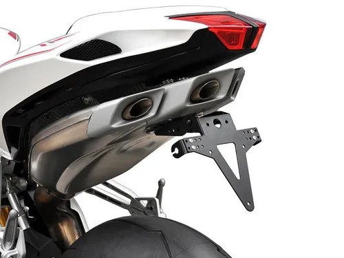 ZIEGER Kennzeichenhalter Classic für MV Agusta F4 1000 (BJ 2014-18) - Robuster Kennzeichenhalter in Schwarz, inklusive modellspezifischer Adapterplatte und Montageset für eine einfache Installation und perfekten Sitz.