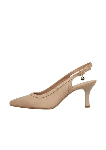 s.Oliver Slingback-Pumps mit Dornschließe - Elegante Slingback-Pumps aus Synthetik mit praktischer Dornschließe. Ideal für jeden Anlass, bieten sie Komfort und Stil in perfekter Kombination.