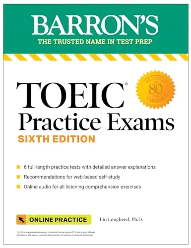 Produktbild TOEIC Practice Exams: 6 Tests + Online Audio