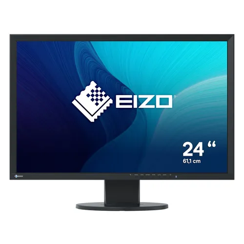 EIZO FlexScan EV2430-BK - 24,1 Zoll LCD-Monitor mit 1920x1200 Auflösung, ergonomischem Design und energieeffizienten EcoView-Funktionen für optimalen Komfort