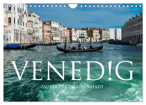 Venedig - Zauber der Lagunenstadt (Wandkalender 2026) - Monatskalender mit 13 stimmungsvollen Fotografien von Venedig. Ideal für Reisebegeisterte und als dekoratives Element für Ihr Zuhause.