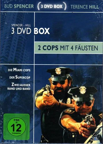 Bud Spencer & Terence Hill - 3 DVD Box - Supercop, Die Miami Cops, Zwei..