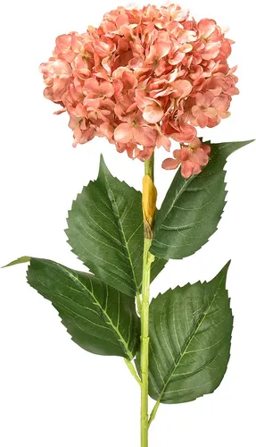 Premium Deko Hortensie Rosa 80cm - Künstliche Blume für Blumendekoration & Wohnaccessoires