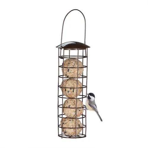 2x Meisenknödelhalter Vogelfutterstelle Vogelfuttersäule Wildvogel-Futterstation