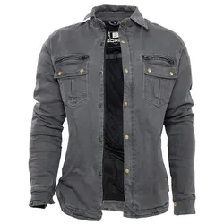 Bores Driver Damen Motorrad Hemd 3XL - Oldschool Design mit tailliertem Schnitt, wasserabweisend, winddicht und atmungsaktiv. 100% Aramid-Futter: reißfest, abriebfest und hitzebeständig.