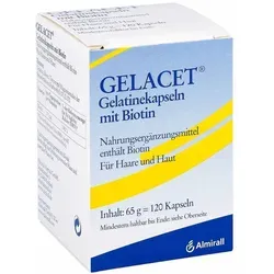 Gelacet Gelatinekapseln mit Biotin - Nahrungsergänzungsmittel für gesunde Haut, Haare und Nägel, unterstützt durch wertvolles Biotin für ein strahlendes Aussehen.