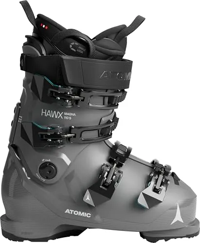 Atomic Hawx Magna 110 S Skischuhe - Anthrazit - 28 - Der Atomic Hawx Magna 110 S bietet All-Mountain-Skifahrern Komfort und Stabilität. Mit individuell anpassbarem Innenschuh und breitem Leisten ist er ideal für kraftvolle Abfahrten.