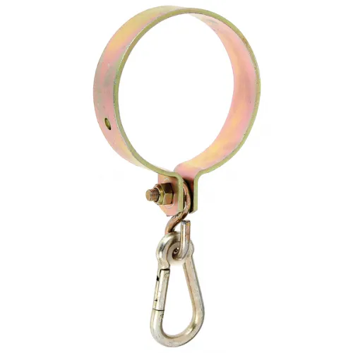 Schaukelschelle für Rundholz mit Karabinerhaken 100 mm galv. verzinkt