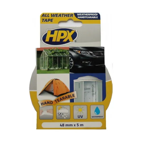HPX All weather tape 48mmx5m Reparaturband transparent PVC PE 0,79€/m