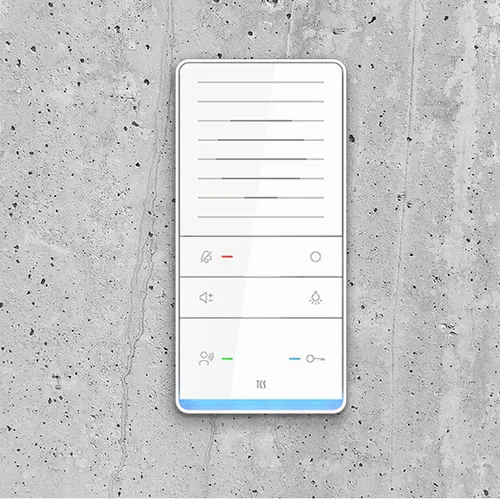 TCS TÜR Control Türsprechanlagen-Zubehör Inneneinheit - TASTA Audio Plus Innenstation, größerer Freisprecher mit SmartSlot und Ambientebeleuchtung