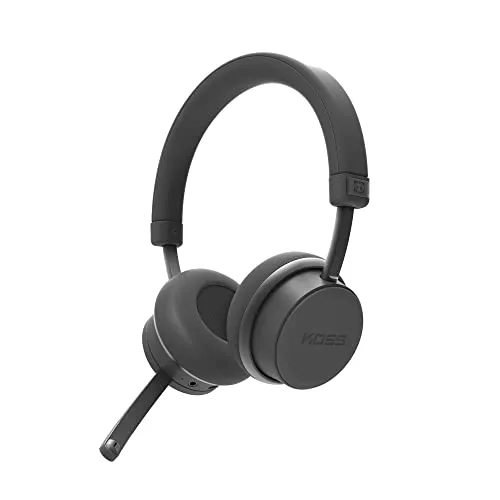 Koss CS340BT QZ Wireless Bluetooth On-Ear-Headset - Kopfhörer mit aktiver Geräuschunterdrückung für kristallklare Sprachkommunikation und beeindruckender Akkulaufzeit von bis zu 22 Stunden mit ANC.