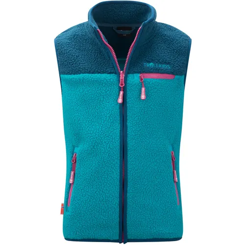 TROLLKIDS Funktionsweste Kids Hemsedal Vest blau 92 (1,5-2J)