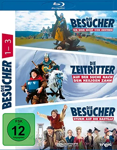 Die Besucher - Box [Blu-ray] - Packende Filmreihe über Zeitreise und Abenteuer, Freigegeben ab 12 Jahren, ideal für Filmabende mit Freunden.