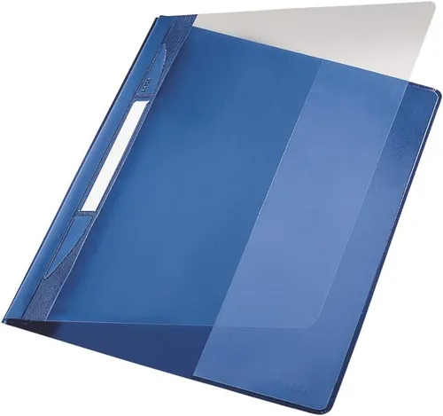 LEITZ Schnellhefter Exquisit DIN A4 Überbreite PVC blau