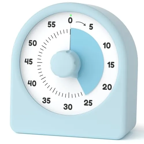 LIORQUE Visueller Timer 60 Minuten Countdown Timer mit Pausenfunktion