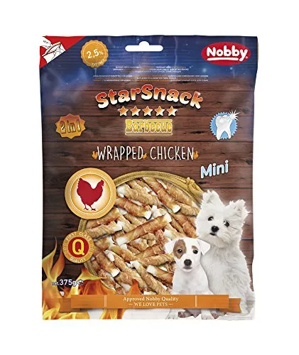 Nobby STARSNACK Barbecue MINI Wrapped Chicken 375 g