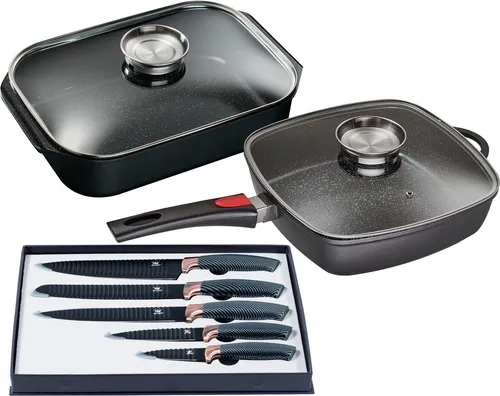 KING Pfannen-Set Square, 7-tlg. Aluminiumguss