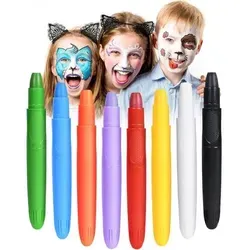 URAQT Schminkstifte 8 Farben - Abwaschbare Kinderschminke für kreative Anlässe - Entfessle die Kreativität deines Kindes mit den URAQT Schminkstiften in 8 lebendigen Farben! Ideal für Feste, Karneval oder Halloween – einfach auftragen und nach dem Spaß abwaschen. Sicher und ungiftig für unbeschwerte Momente.