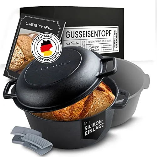 LIEBTHAL Gusseisen Topf zum Brot backen