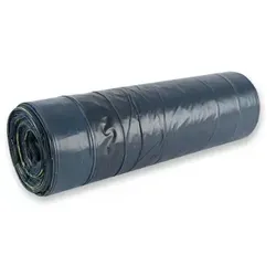 6x25 Müllsäcke 120 Liter mit Zugband LDPE auf Rolle 70x100 cm 45 my Blau Müllbeutel Müllsack Mülltüte