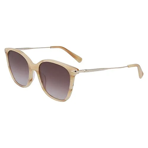 LONGCHAMP Damen LO660S Sonnenbrille, Marble Beige, 54 in beige von Longchamp