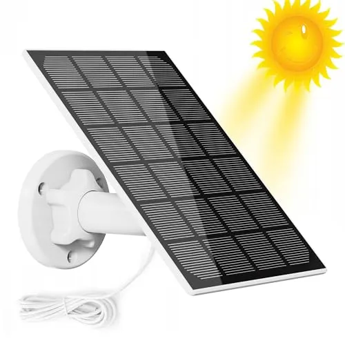 EXTRALINK Solarpanel für Überwachungskamera Aussen, 3W, USB-C, IP65, 360° Einstellbare Halterung, kompatibel mit alle Kameras, Ring Aussenkamera mit Akku, Solarpanel USB, 3M Kable