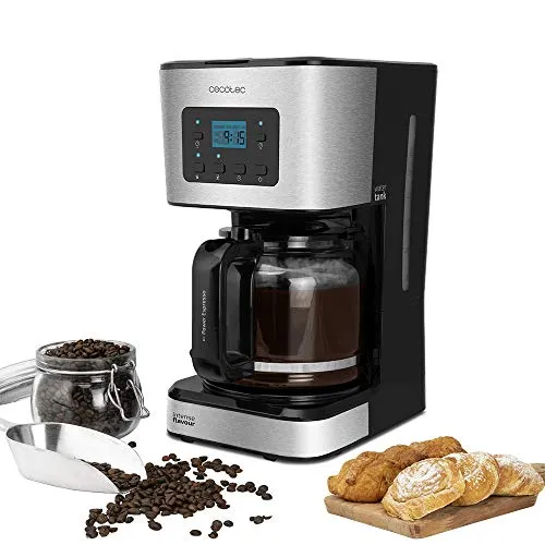 Cecotec Filterkaffeemaschine Coffee 66 Smart - Kaffeemaschine mit 950 W und 1,5L hitzebeständiger Kanne, bietet extreme Aromaextraktion und 24h Timer für perfekten Kaffee nach Wunsch.