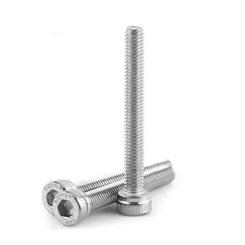 M3 Schrauben Set, 100pcs 304 Edelstahl Sechskantschrauben Set, Sechskopf Kopf Schrauben Befestigung, M3 x 6/8/10/12/14/16/18/20/22/25/30mm Innensechskant (M3*25)