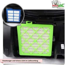 MisterVac Staubsaugerfilter Hepa Filter Ersatzfilter kompatibel mit Philips FC 9197/91 PerformerPro ECO