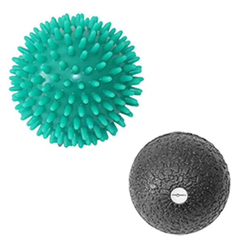 Sporttrend 24® ø 8cm Massageball Igelball + 6cm Faszienball | Massage