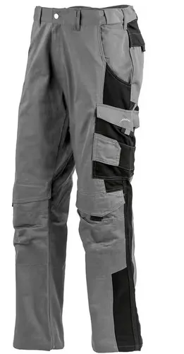 albatros PROFI LINE robuste Baumwoll Arbeitshose grau/schwarz Gr. 56 - Hochwertige Baumwoll-Hose in grau/schwarz, ideal für den professionellen Einsatz. Bequem und strapazierfähig, perfekt für die Arbeit.