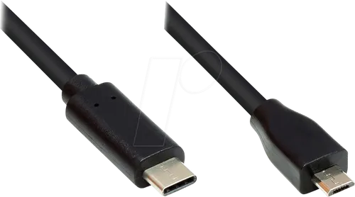 Good Connections USB2.0 Kabel Micro B-C schw. 1m