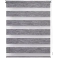 Lichtblick Duo Rollo Klemmfix, ohne Bohren, meliert (Dunkelgrau, 80 x 150 cm) - Jalousien & Rollos – Innovatives Duo Rollo für perfekten Licht- und Sichtschutz, einfach ohne Bohren zu montieren und ideal für moderne Fensterdekoration.