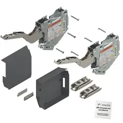 BLUM AVENTOS HK-S Sets - Leistungsfaktor 960 - 2215 tiefgrau - Zubehör für Möbel, mit stufenloser Verstellmöglichkeit und Blumotion für sanftes Schließen – ideal für moderne Küchenfronten.