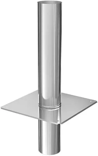 Schornsteinverlängerung Kaminverlängerung einwandig DN Ø 113 mm 0,5 m - Hochwertige Kaminverlängerung für optimale Abgasführung. Ideal für Öl, Gas und Festbrennstoffe. Mit geprüfter Qualität für den sicheren Einsatz.