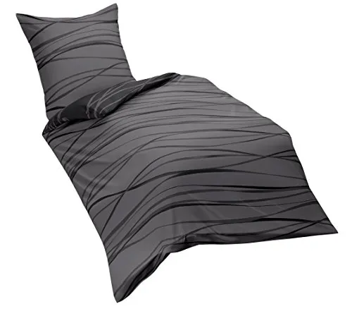 Kaeppel Wendebettwäsche Mako-Satin dunkelgrau in grau von Kaeppel