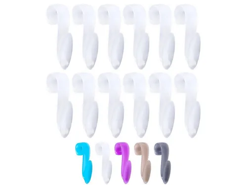 Wellgro Kleiderhaken 12x WELLGRO Rundheizkörperhaken in weiß von Wellgro