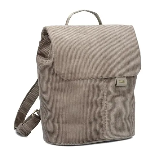 Zwei Mademoiselle.M City Rucksack 29 cm - Braun - Stylischer Rucksack für den urbanen Alltag, ideal für Schule oder Freizeit mit praktischen Fächern und hochwertigem Material.