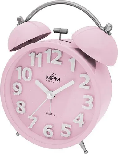 Metallwecker Happy Morning MPM C01.4056.23, rosa