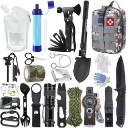 Survival Kit 22 in 1 – Outdoor Notfall Set mit Wasserfilter
