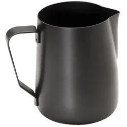 APS Milch-Universalkanne, antihaftbeschichtet, schwarz (10336) - Praktisches Zubehör für Kaffeemaschinen, mit antihaftbeschichteter Oberfläche für einfaches Ausgießen und leichte Reinigung.