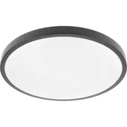 Watt LED Deckenleuchte IP54 in Schwarz - 32W, 2560 Lumen - Hochwertige LED Deckenleuchte für Innen und Außen mit IP54 Schutz, 32W und 2560 Lumen. Modernes, rundes Design in Schwarz für stilvolle Beleuchtung in Badezimmer, Küche und mehr.