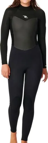 Rip Curl Womens Omega 4/3 Chest Zip Full Suit 2024 Black, 10