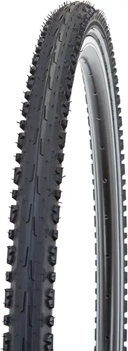 Prophete 28 x 1,60 Reifen für Trekkingräder - Fahrradreifen für Trekkingräder, mit Cross-Profil für optimalen Grip und Reflexstreifen für erhöhte Sicherheit bei Dunkelheit. ECE-geprüft und langlebig im modernen Schwarz.