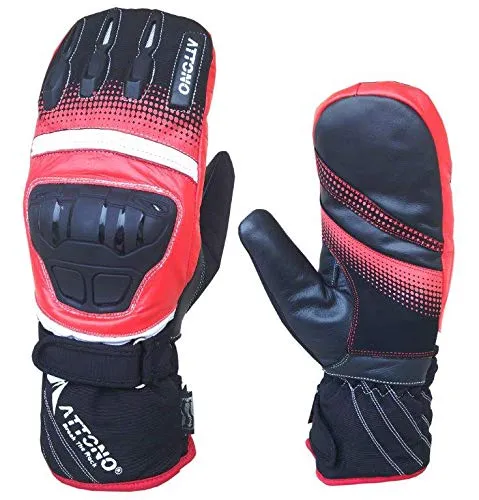 ATTONO Skihandschuhe Fäustlinge - Wärme und Komfort für Ski und Snowboard - Genießen Sie warme Hände beim Skifahren oder Snowboarden mit den ATTONO Fäustlingen. Robuste, wasserabweisende Materialien sorgen für zuverlässigen Schutz und hohen Tragekomfort. Größe XL/10 für optimale Passform.