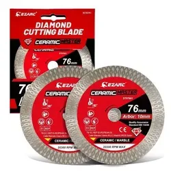 Diamant-Trennscheibe 76mm für Fliesen und Marmor – 2er Set
