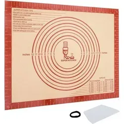 Backmatte Silikon Teigmatte 50x40cm Rot