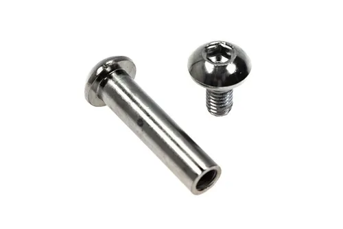 Non-Branded Dämpfer Fahrrad Dämpfer Buchse Bolzen Fully Achse Rahmen L:33 mm Ø:8mm Silber