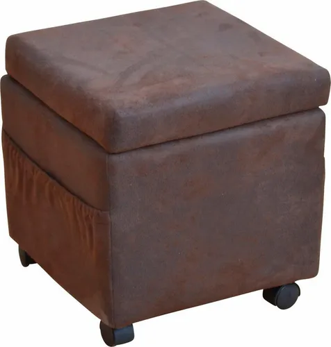 Sitzhocker INOSIGN, braun, mit Stauraum und Rollen von Inosign